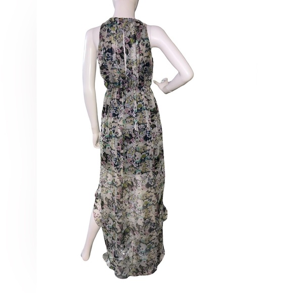 Zara Women's Floral Print Multicolor Chiffon High low
Maxi Dress Size S - Picture 5 of 8